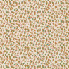 Algodón estampado KARLI Ocre / Rosa